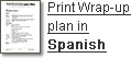 Print Wrap-up Plan in English